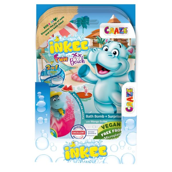 Craze - Bila de baie Inkee cu surpriza hipopotam la plaja - CRZ43417