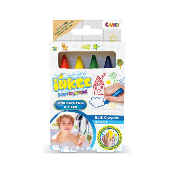 Craze - Creioane de baie Inkee 4 buc usor de curatat de pe suprafetele ceramice - CRZ45114
