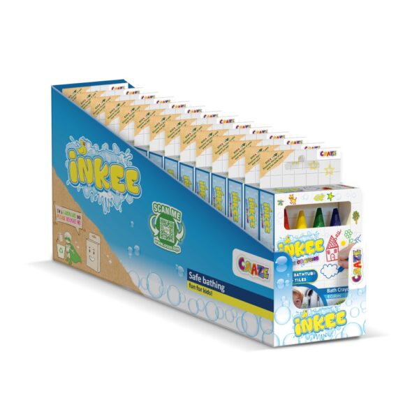 Craze - Creioane de baie Inkee 4 buc usor de curatat de pe suprafetele ceramice - CRZ45114