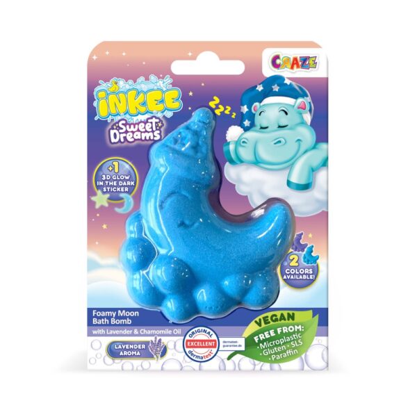 Craze - Bomba de baie spumoasa Inkee in forma de luna culori si arome asortate - CRZ45831