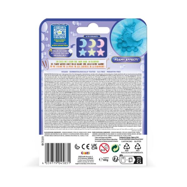 Craze - Bomba de baie spumoasa Inkee in forma de luna culori si arome asortate - CRZ45831