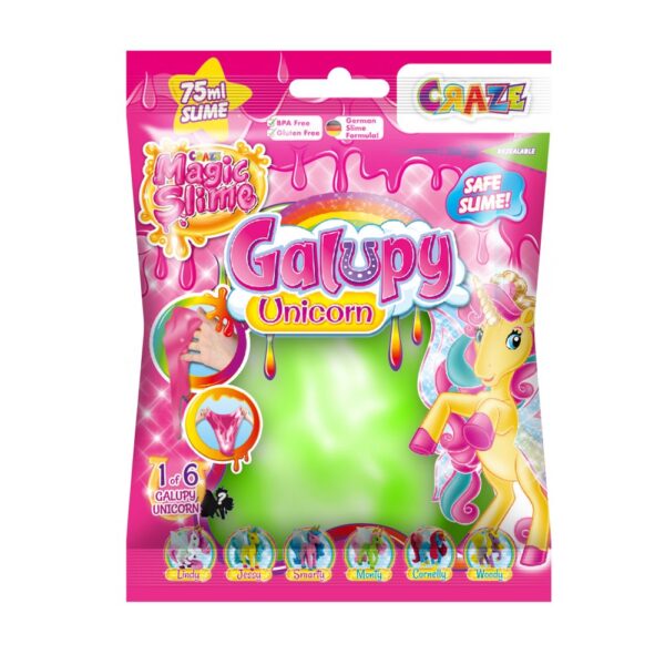 Craze - Slime magic diverse culori in punguta 75ml cu surpriza figurina unicorn - CRZ46340