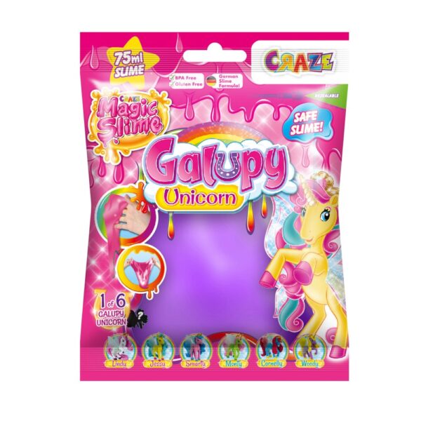 Craze - Slime magic diverse culori in punguta 75ml cu surpriza figurina unicorn - CRZ46340
