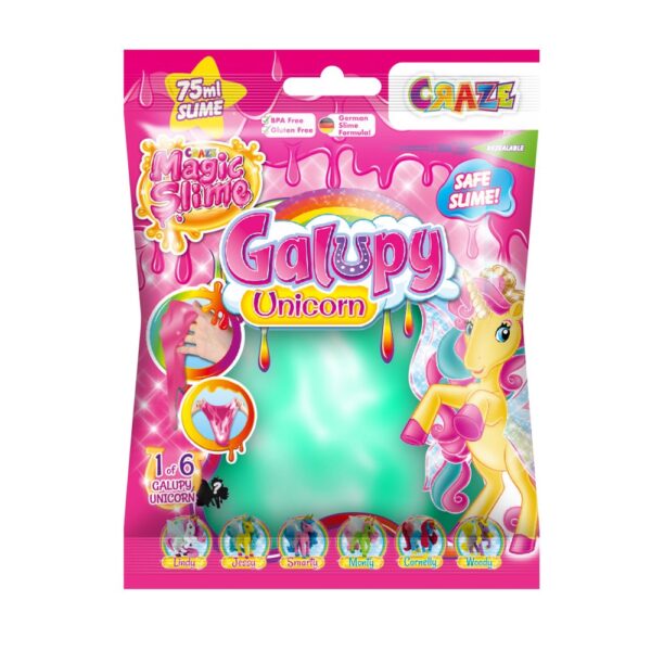 Craze - Slime magic diverse culori in punguta 75ml cu surpriza figurina unicorn - CRZ46340