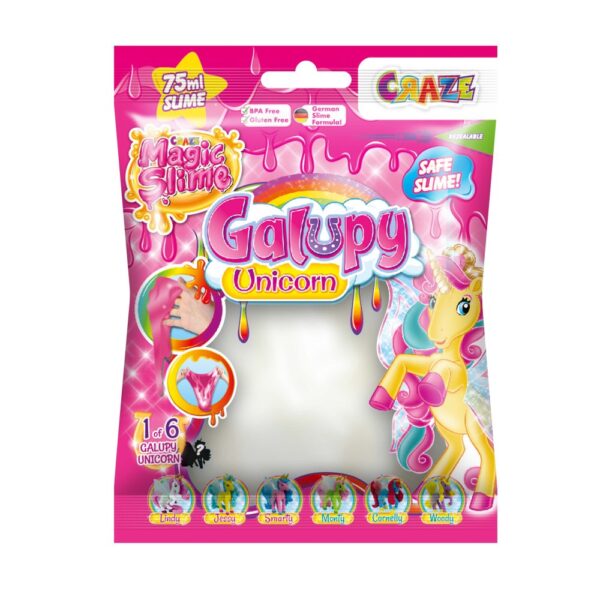 Craze - Slime magic diverse culori in punguta 75ml cu surpriza figurina unicorn - CRZ46340