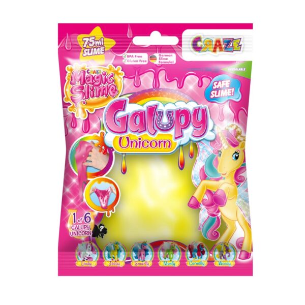 Craze - Slime magic diverse culori in punguta 75ml cu surpriza figurina unicorn - CRZ46340