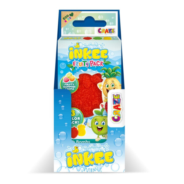 Craze - Bombe de baie Inkee 3 buc asortate in forma de fructe - CRZ48382