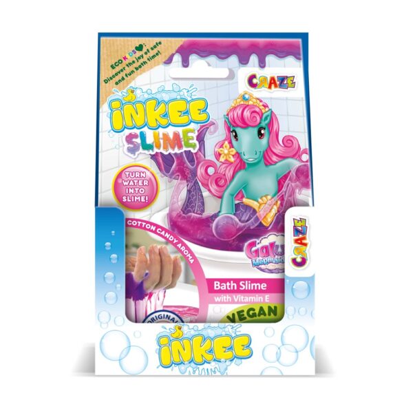 Craze - Slime de baie sirena Galupy cu vitamina E si culoare schimbatoare de la roz la mov - CRZ49655