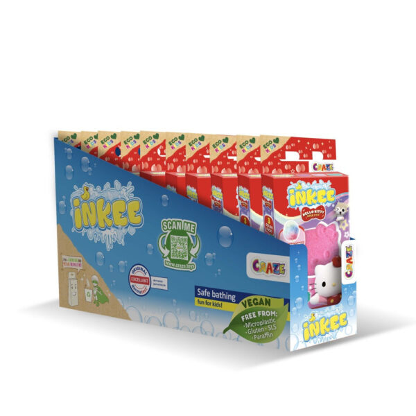 Craze - Bombe de baie Inkee 3 buc asortate in forma de Hello Kitty - CRZ50538