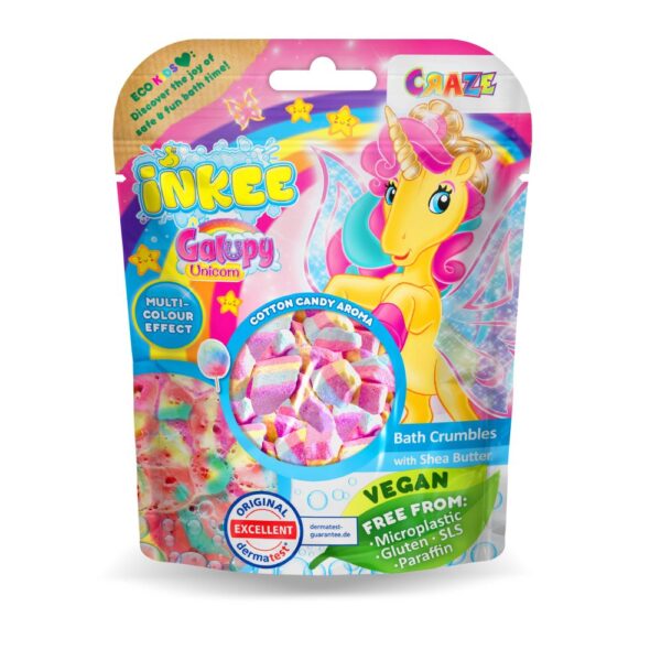 Craze - Granule efervescente de baie Inkee unicorn Galupy - CRZ51559