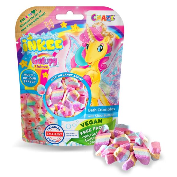 Craze - Granule efervescente de baie Inkee unicorn Galupy - CRZ51559