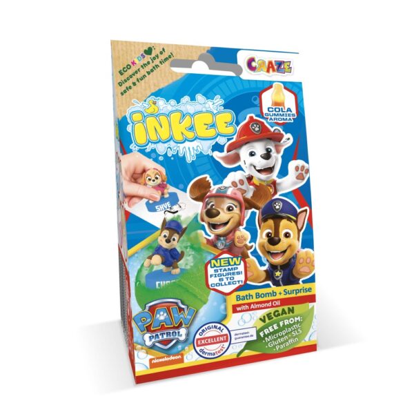 Craze - Bila de baie Inkee cu surpriza figurina stampila Paw Patrol - CRZ52327