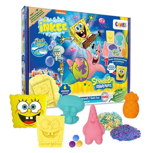 52471-INKEE-Gift-Box-Sponge-Bob_box_004 Craze - Set cadou de baie Inkee cu 7 surprize SpongeBob - CRZ52471