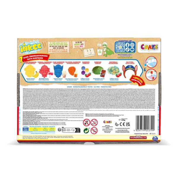 Craze - Set cadou de baie Inkee cu 7 surprize Paw Patrol - CRZ53799