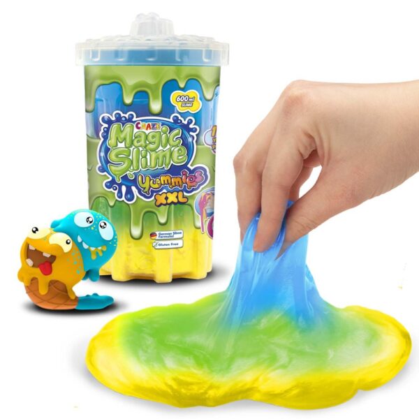 Craze - Magic Slime XXL 600 ml mix de trei culori cu figurina care absoarbe slime-ul modele asortate - CRZ54031