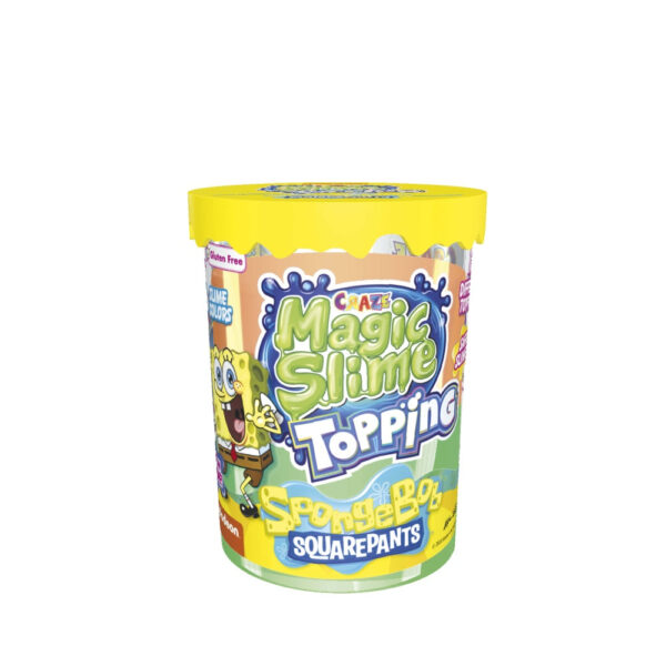 Craze - Slime Magic SpongeBob 70 ml cu sclipici si topping modele asortate - CRZ54185