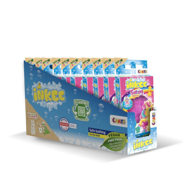 Craze - Bombe de baie Inkee 3 buc asortate in forma de unicorn - CRZ55113