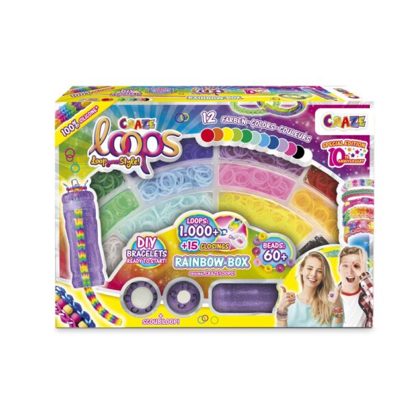 Craze - Set de creatie cu 1000 de elastice pentru confectionare bijuterii - CRZ59661