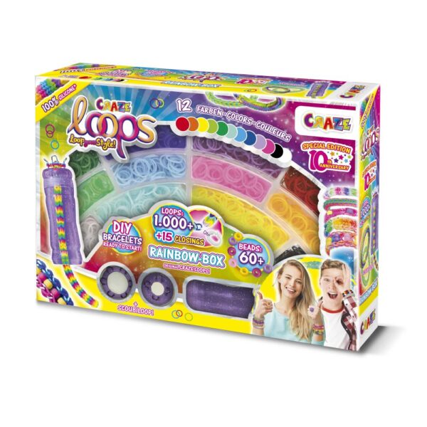 Craze - Set de creatie cu 1000 de elastice pentru confectionare bijuterii - CRZ59661