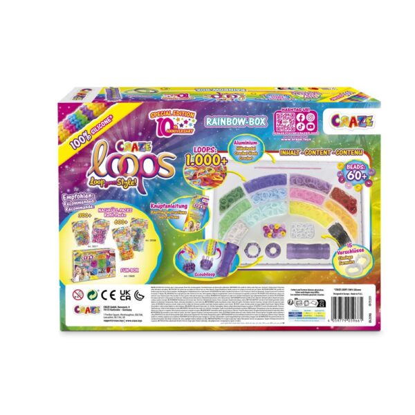 Craze - Set de creatie cu 1000 de elastice pentru confectionare bijuterii - CRZ59661