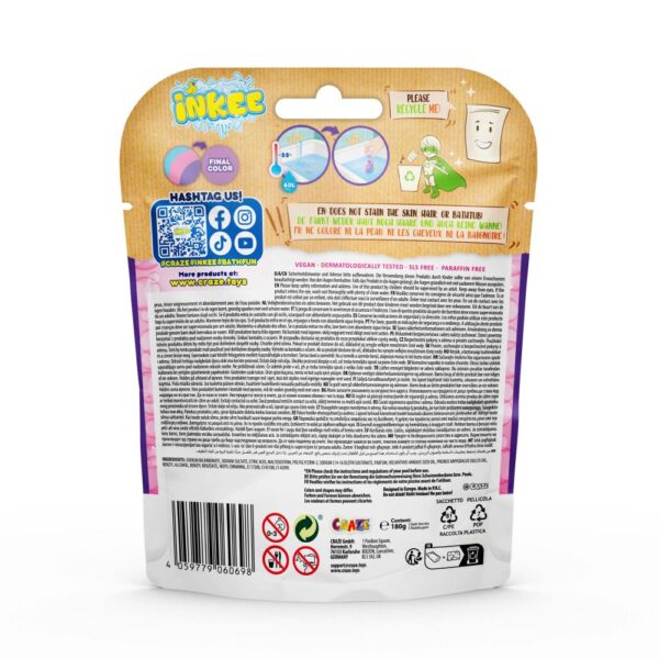 Craze - Bile de baie Inkee 3 buc curcubeu parfumat - CRZ60698