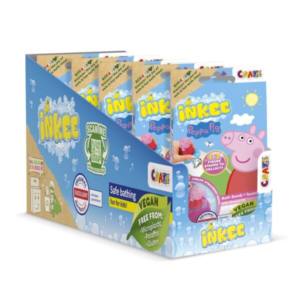 Craze - Bila de baie Inkee cu surpriza figurina stampila Peppa Pig - CRZ64290