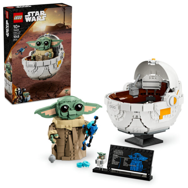 LEGO Star Wars - Grogu™ cu landoul planor 75403, 1048 piese