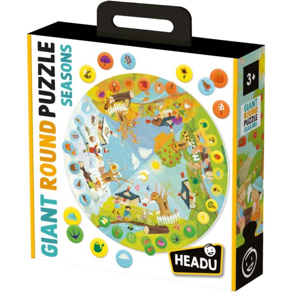 Headu - Puzzle Educativ rotund sa invatam Anotimpurile - HE59049