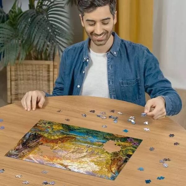 Ravensburger - Puzzle tinutul dinozaurilor 500 piese design nou - RVSPA00238