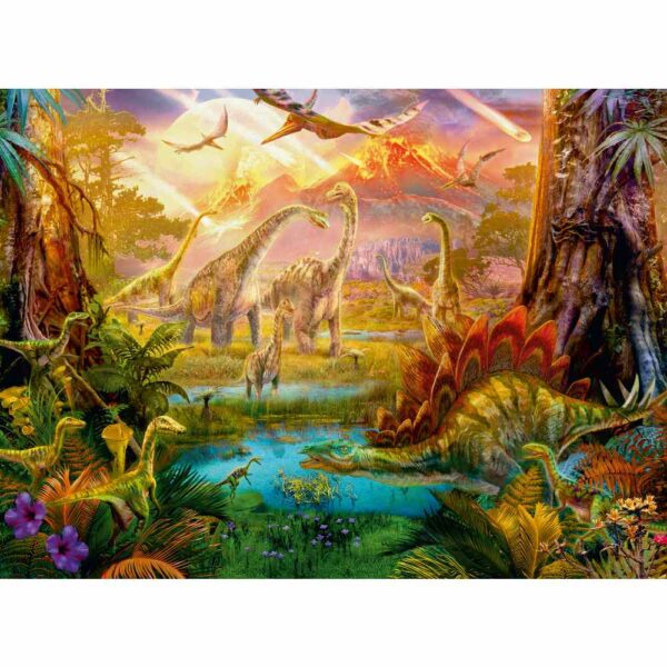 Ravensburger - Puzzle tinutul dinozaurilor 500 piese design nou - RVSPA00238