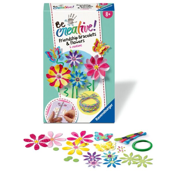 Ravensburger - Be Creative Set mini de creatie flori si bratari - RVSAC23963