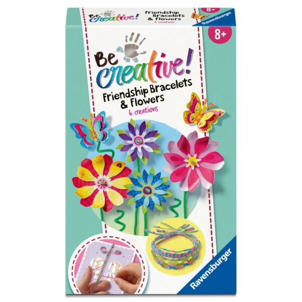 Ravensburger - Be Creative Set mini de creatie flori si bratari - RVSAC23963