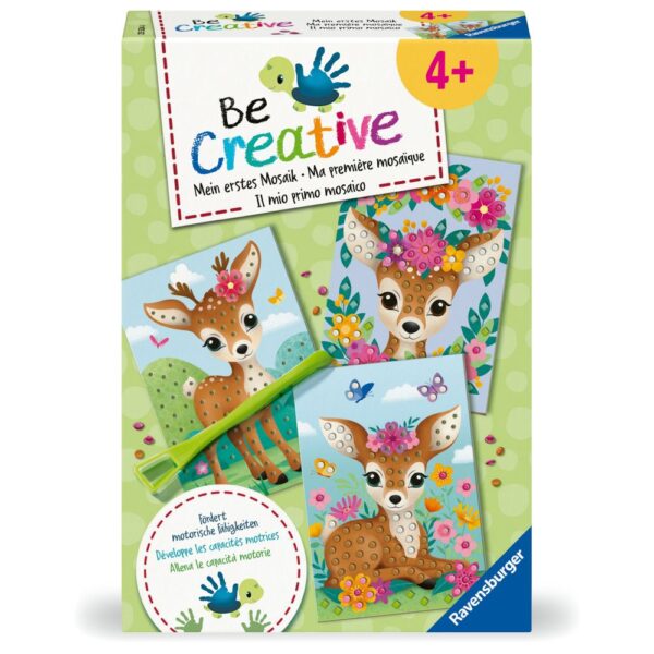 Ravensburger - Be Creative Set midi de creatie mozaic caprioare - RVSAC25534