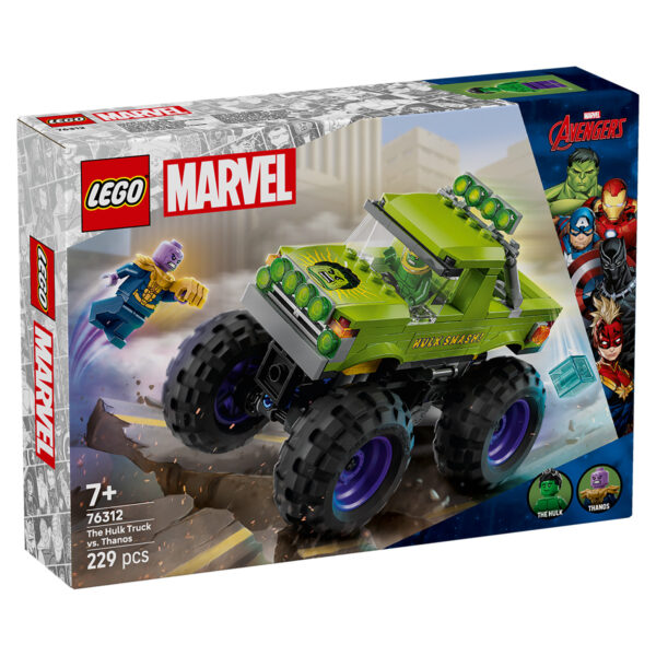 76312-lego-super-heroes-1 LEGO Marvel Super Heroes - Hulk în vehicul de teren contra lui Thanos 76312, 229 piese