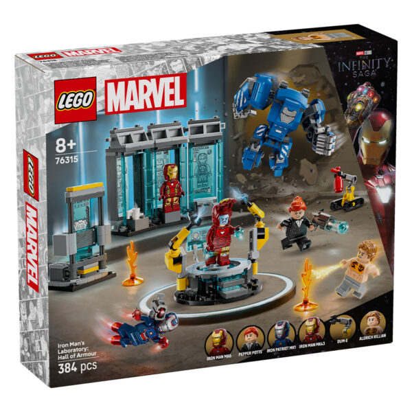 76315-lego-super-heroes-1 LEGO Marvel Super Heroes - Laboratorul lui Iron Man: Sala armurilor 76315, 384 piese