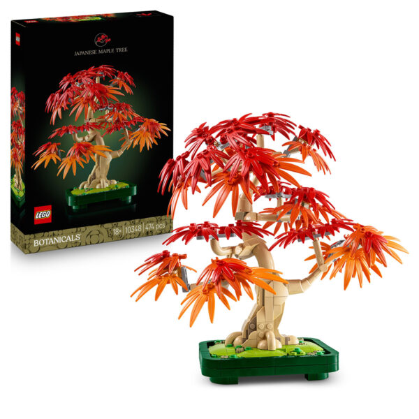 LEGO Colectia Botanica - Bonsai de artar japonez rosu 10348, 474 piese