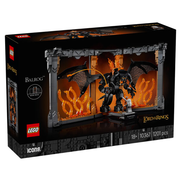 10367-lego-icons-1 LEGO Icons (Creator Expert) - Stăpânul inelelor: Dioramă pentru bibliotecă cu un Balrog 10367, 1201 piese