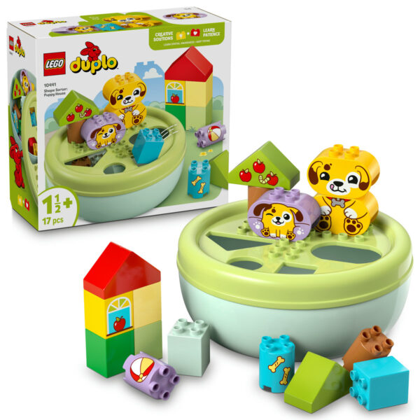LEGO DUPLO - Sortator de forme: casă pentru căţei 10441, 17 piese