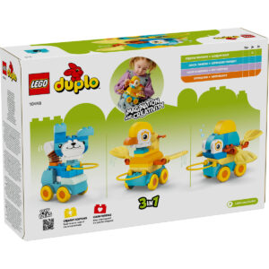 LEGO DUPLO - Animale pe roţi 3 în 1 10448, 58 piese