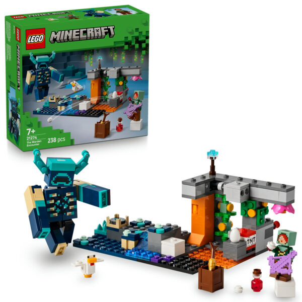LEGO Minecraft - Întâlnirea cu Temnicerul 21274, 238 piese