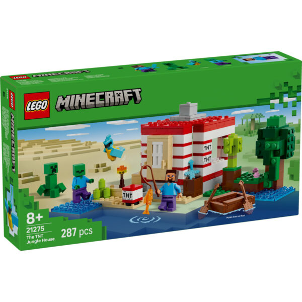 LEGO Minecraft - Casa TNT din junglă 21275, 287 piese
