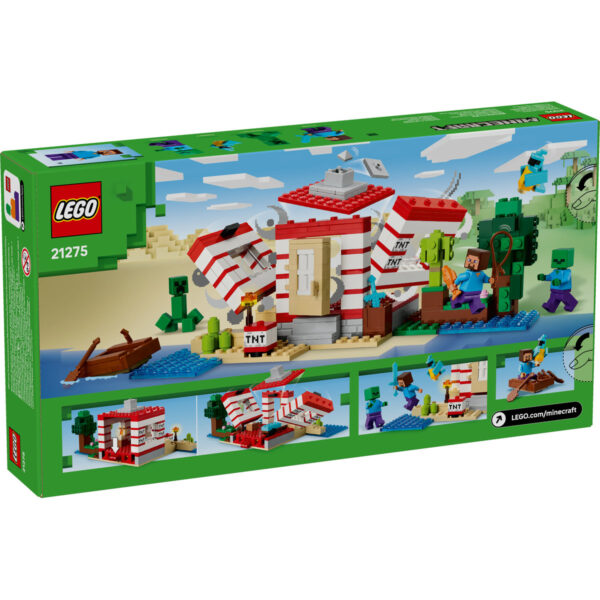 LEGO Minecraft - Casa TNT din junglă 21275, 287 piese
