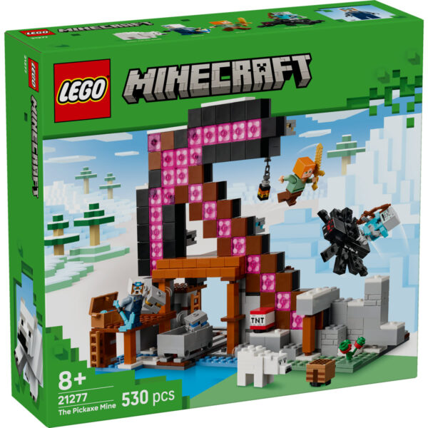 LEGO Minecraft - Mina Târnăcop 21277, 530 piese