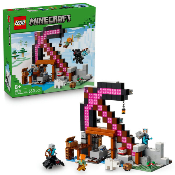 LEGO Minecraft - Mina Târnăcop 21277, 530 piese