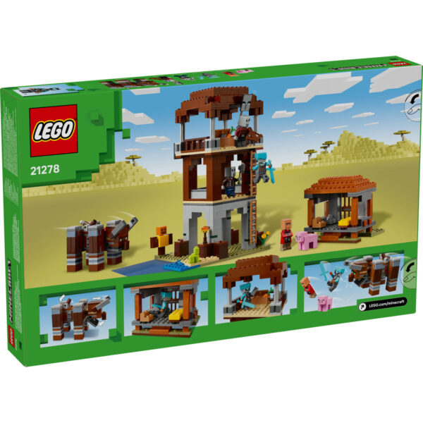 LEGO Minecraft - Avanpostul Jefuitorului şi Distrugător 21278, 665 piese