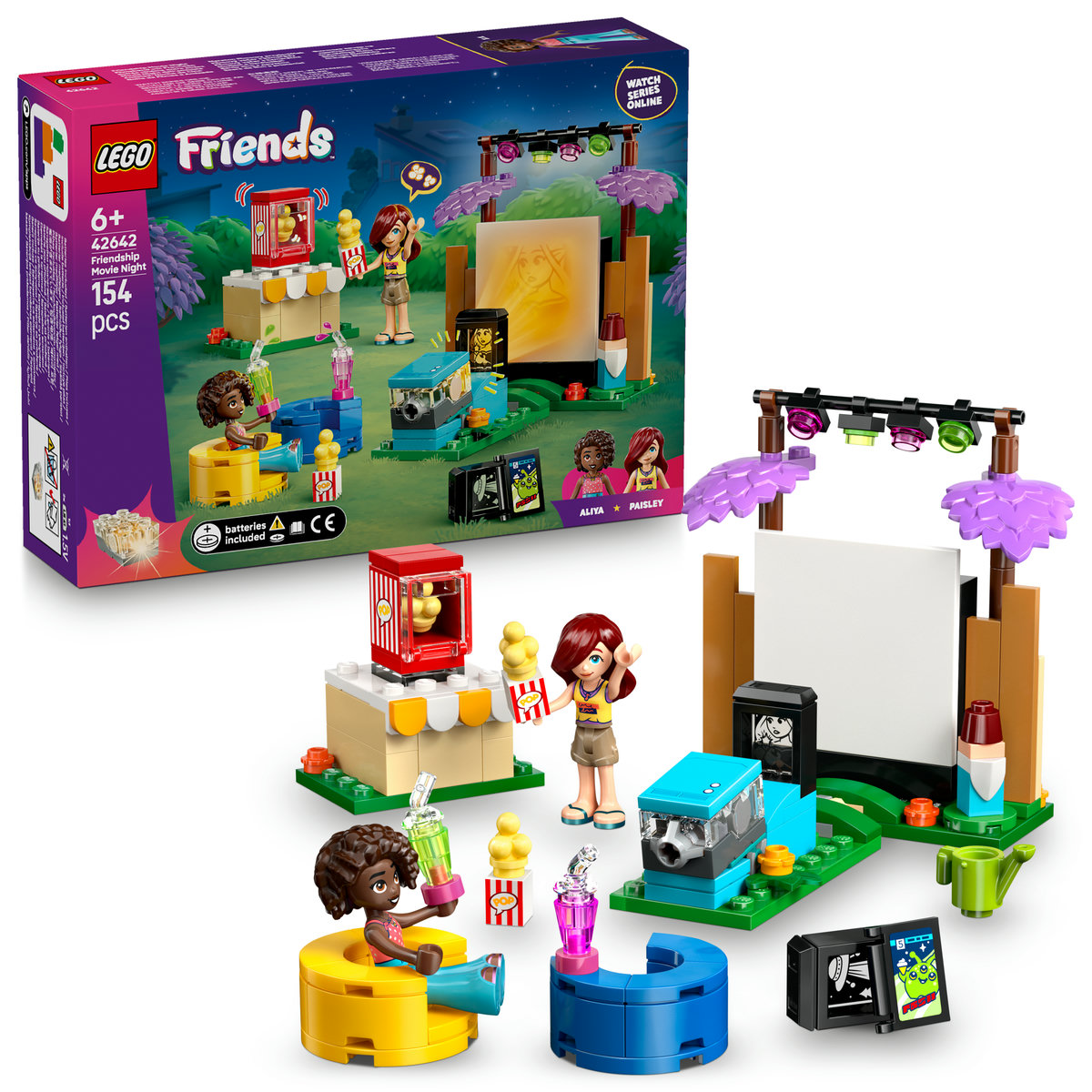LEGO Friends - Seara de film a prieteniei 42642, 154 piese | Bord31.ro