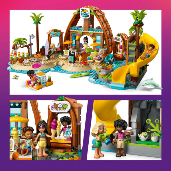 LEGO Friends - Staţiune de pe litoral pentru vacanţă cu familia 42673, 1140 piese