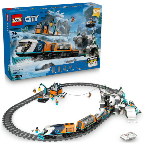 LEGO City - Trenul expres al exploratorilor spre Polul Arctic 60470, 1517 piese