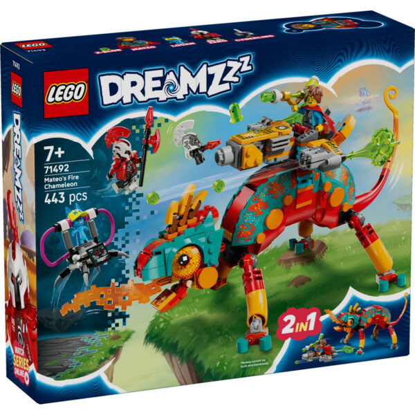 LEGO DREAMZzz - Cameleonul de foc al lui Mateo 71492, 443 piese