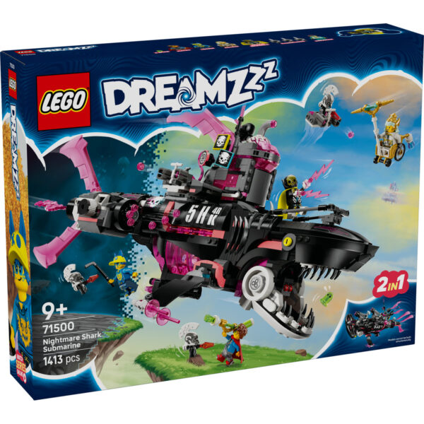 LEGO DREAMZzz - Submarin-rechin de coșmar 71500, 1413 piese